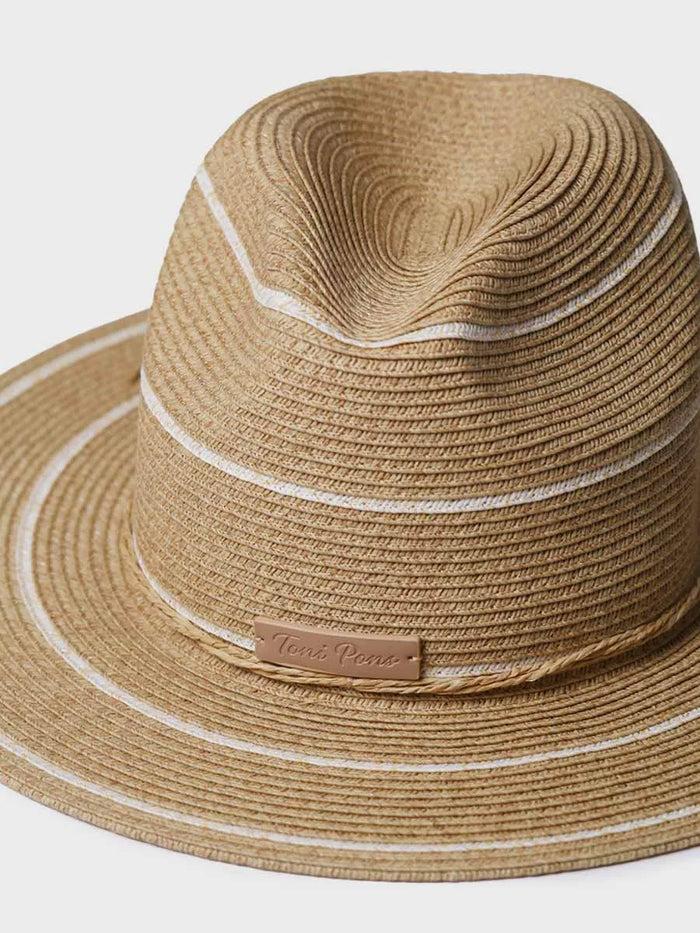 toni pons SABRINA - Sombrero de paja tipo Panamá con rayas | SABRINA En línea