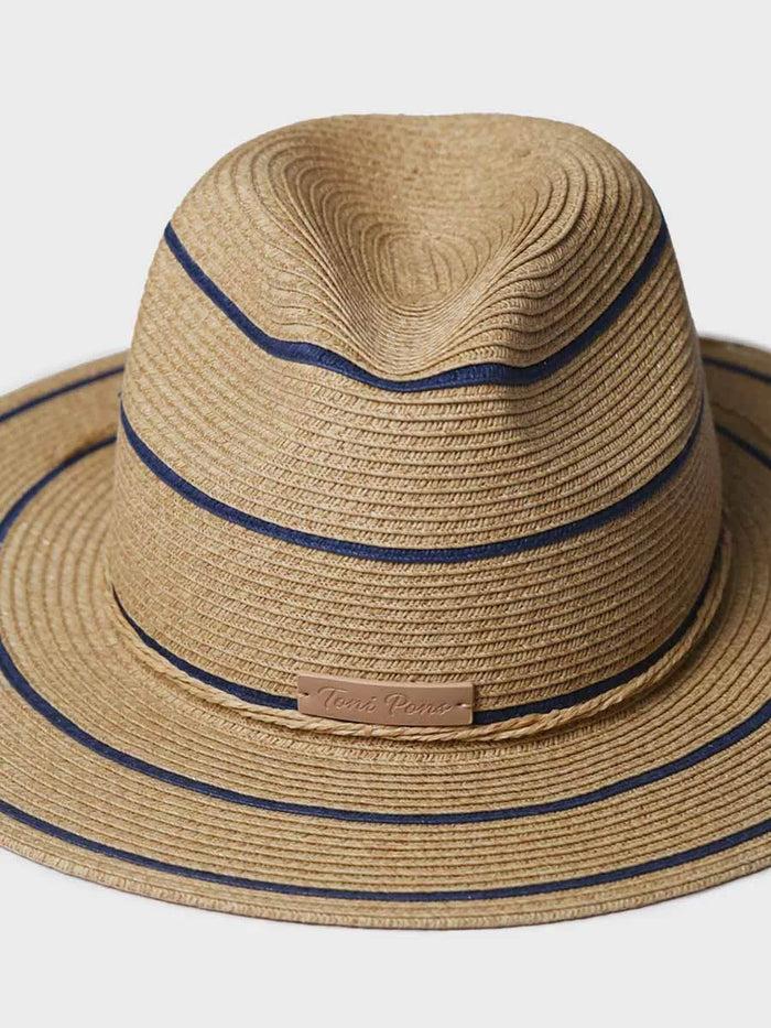 toni pons SABRINA - Sombrero de paja tipo Panamá con rayas | SABRINA Outlet