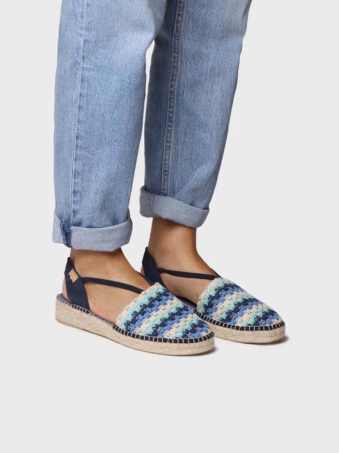 toni pons EMILIA - Alpargata plana de mujer en crochet multicolor | EMILIA Venta caliente