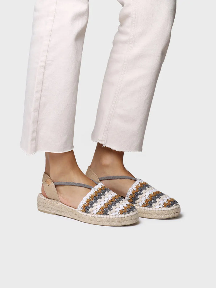 toni pons EMILIA - Alpargata plana de mujer en crochet multicolor | EMILIA Gran oferta