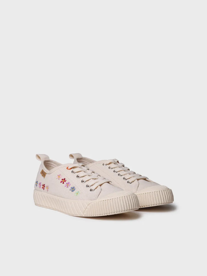 toni pons GILDA-EA - Zapatilla deportiva baja de mujer en algodón reciclado y bordados | GILDA-EA Oferta especial