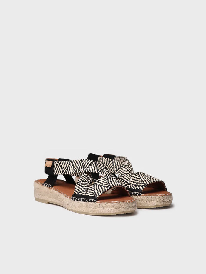 toni pons ELIANA - Alpargata abierta de mujer con elásticos multicolor | ELIANA Solo hoy