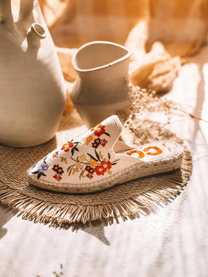 toni pons CULIP - Alpargata destalonada bordada de mujer | CULIP Oferta especial de fábrica