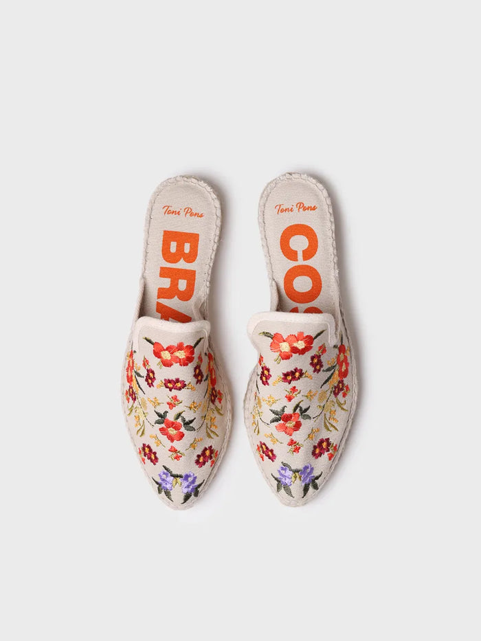 toni pons CULIP - Alpargata destalonada bordada de mujer | CULIP Oferta especial de fábrica