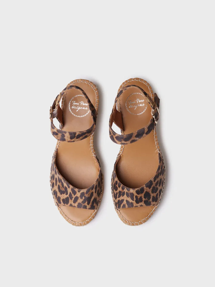 toni pons SIA-P - Alpargata de cuña para mujer en piel | SIA-P Rebajas de fin de temporada