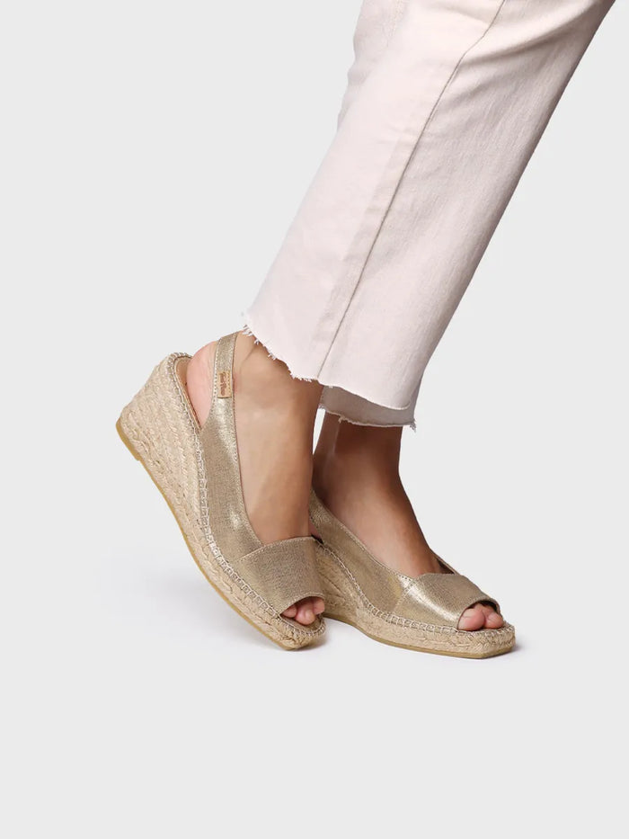 toni pons FIORE - Alpargata de cuña de mujer en yute tintado | FIORE Rebajas baratas