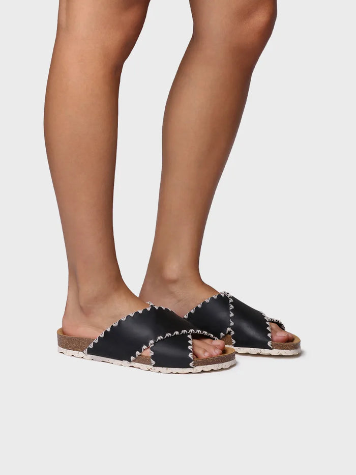 toni pons GRIT-PE - Sandalia BIO de mujer en cuero con tiras cruzadas | GRIT-PE Mejor oferta