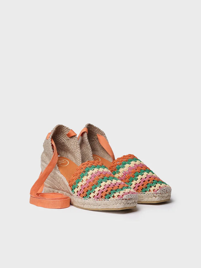 toni pons GEORGINA - Alpargata de cuña de mujer en crochet multicolor | GEORGINA Último día