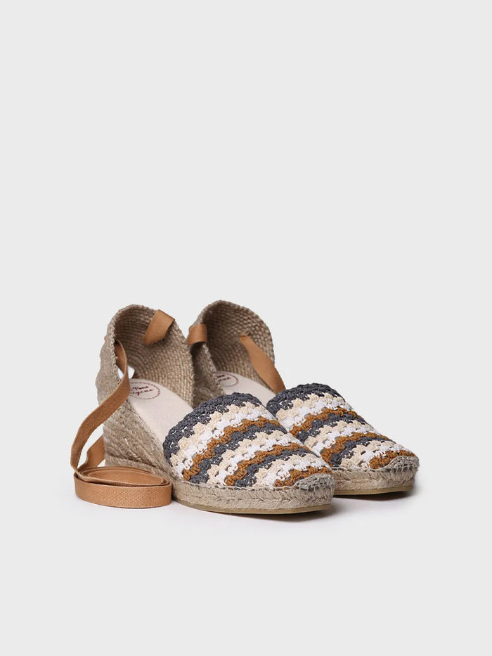 toni pons GEORGINA - Alpargata de cuña de mujer en crochet multicolor | GEORGINA Precio de fábrica