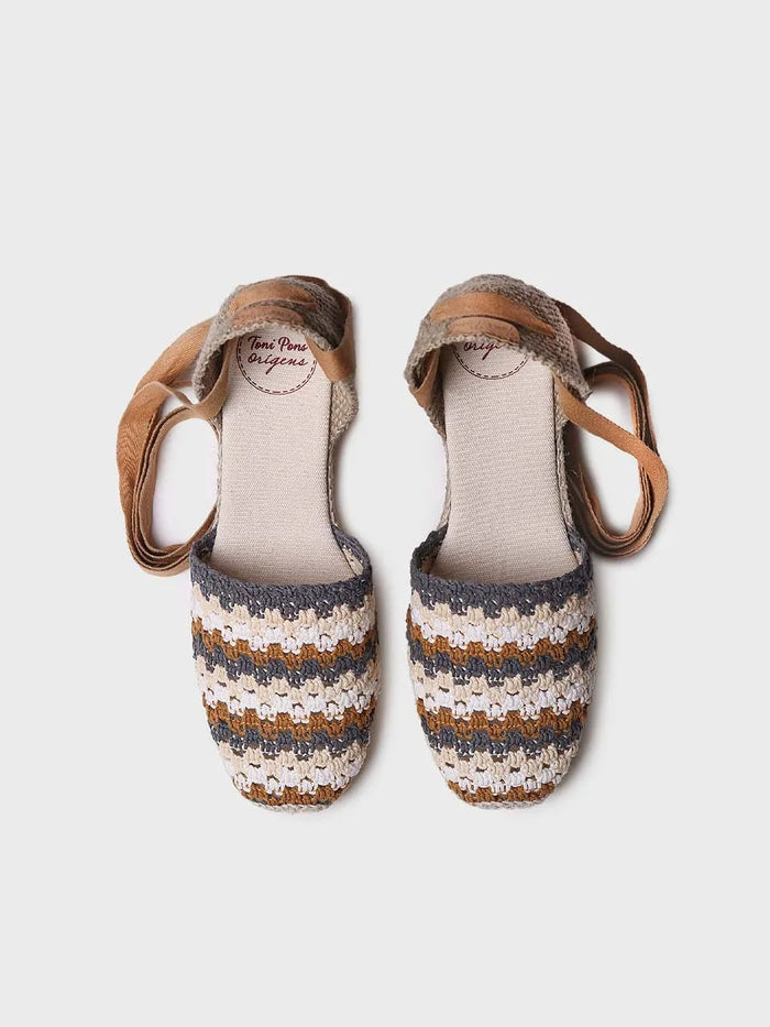 toni pons GEORGINA - Alpargata de cuña de mujer en crochet multicolor | GEORGINA Precio de fábrica