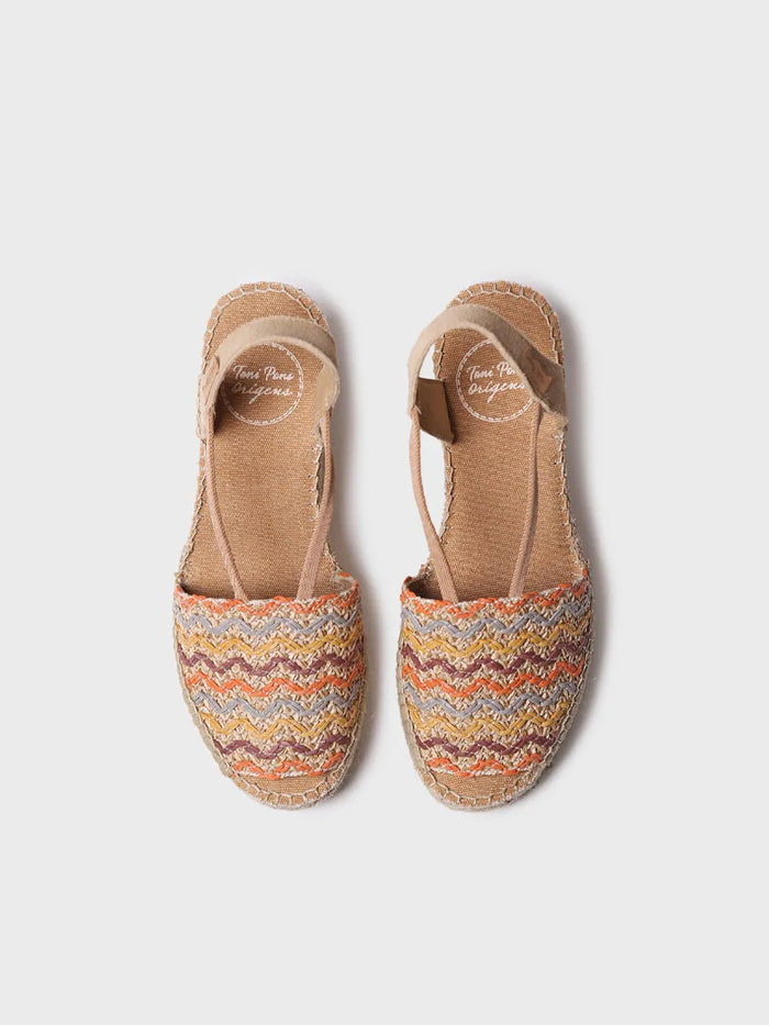 toni pons SARA-RS - Alpargata de mujer en algodón multicolor con cuña | SARA-RS Descuentos del mes