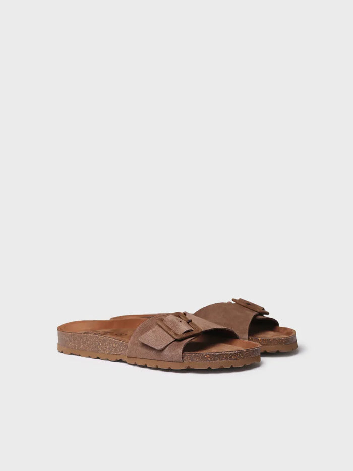toni pons GLIDE-QT - Sandalia BIO de mujer con hebilla y suela de corcho | GLIDE-QT Venta caliente