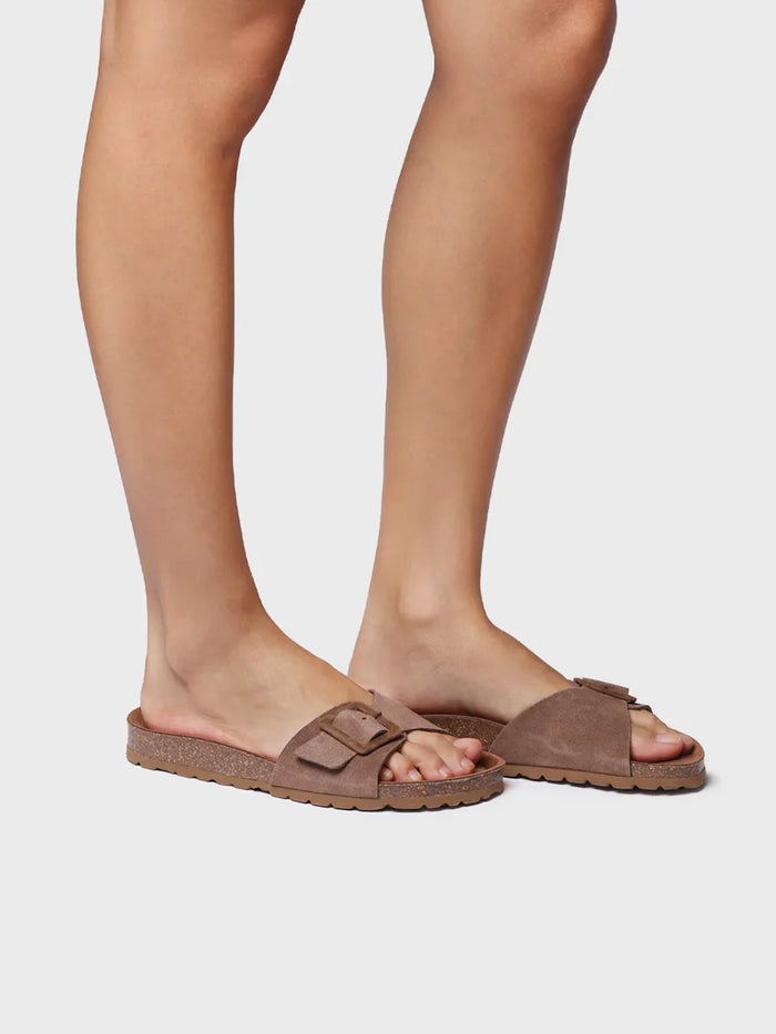 toni pons GLIDE-QT - Sandalia BIO de mujer con hebilla y suela de corcho | GLIDE-QT Venta caliente