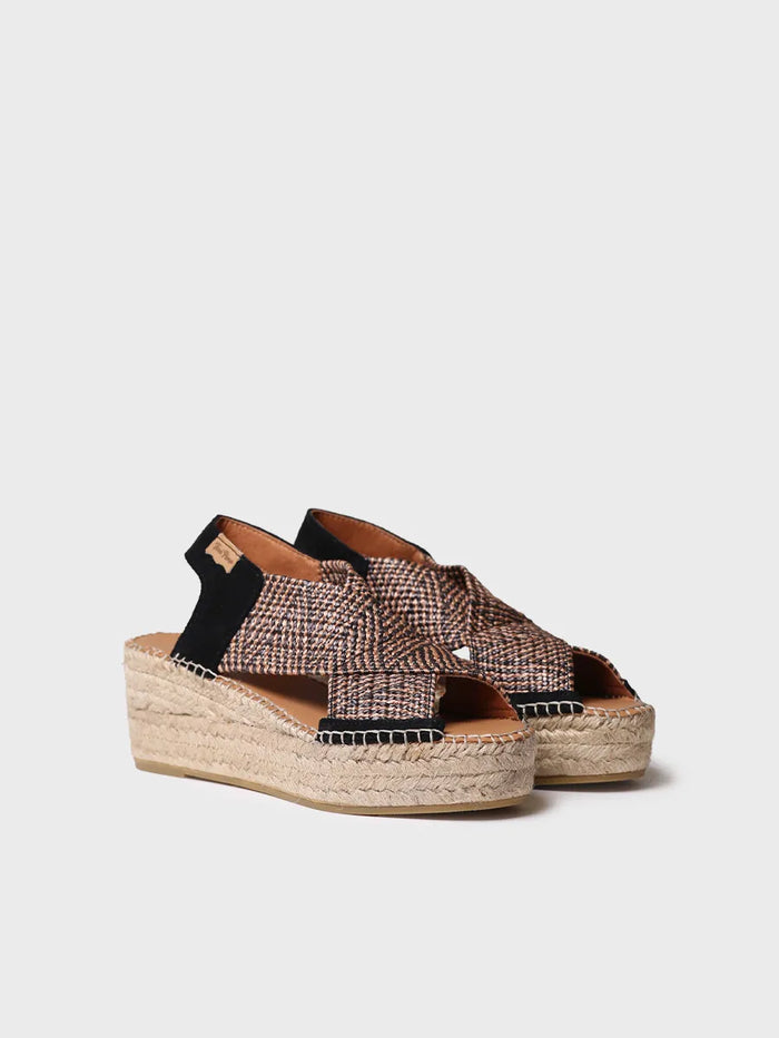 toni pons MASAI - Alpargata de mujer con cuña y tiras elásticas multicolor | MASAI Rebajas baratas