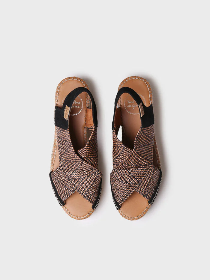 toni pons MASAI - Alpargata de mujer con cuña y tiras elásticas multicolor | MASAI Rebajas baratas
