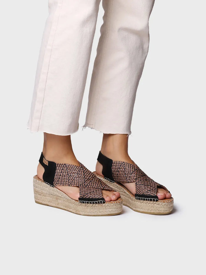 toni pons MASAI - Alpargata de mujer con cuña y tiras elásticas multicolor | MASAI Rebajas baratas