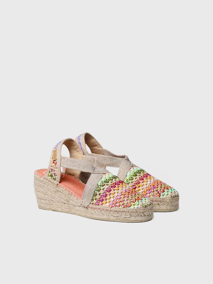 toni pons TERRA-NZ - Alpargata vegana en rafia multicolor | TERRA-NZ Descuento