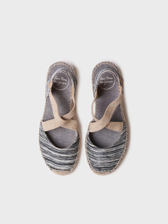 toni pons SABA-RG - Alpargata de mujer con cuña y tiras elásticas cruzadas | SABA-RG Mejor oferta