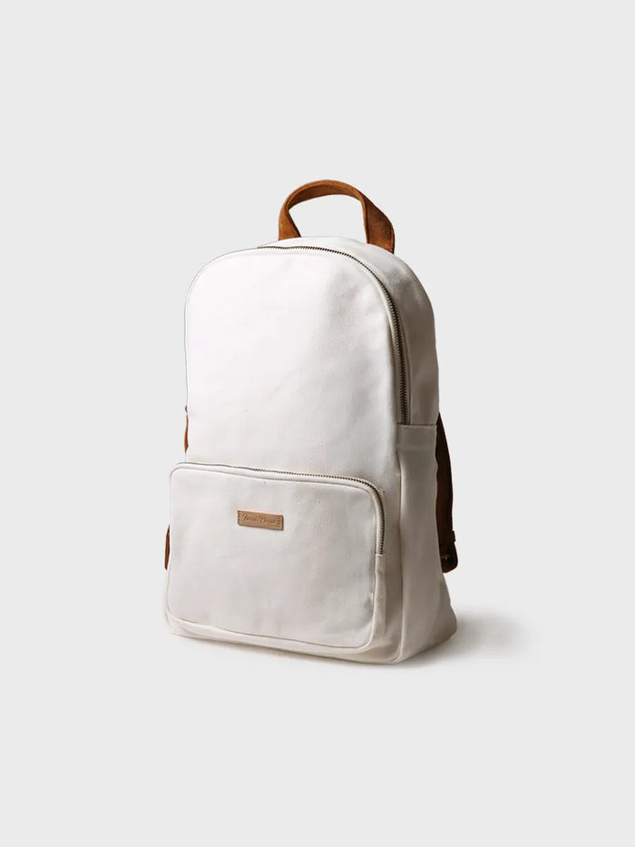 toni pons GLORIA - Mochila de lona de algodón con tiras en ante vegano | GLORIA Promoción por tiempo limitado
