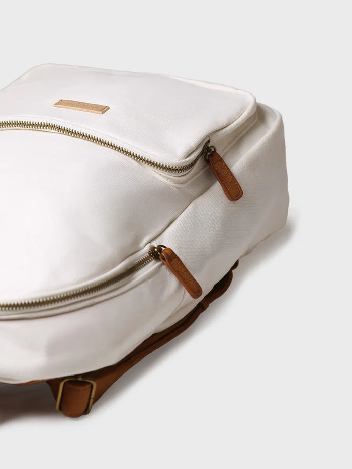 toni pons GLORIA - Mochila de lona de algodón con tiras en ante vegano | GLORIA Promoción por tiempo limitado