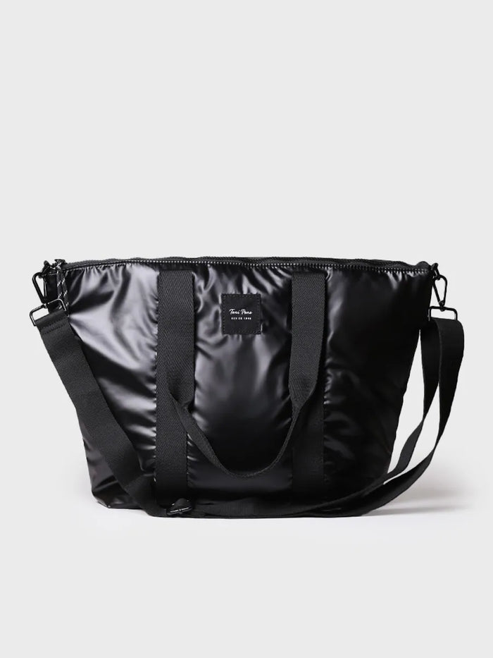 toni pons GINNY - Bolso para mujer en material acolchado negro brillante | GINNY Superdescuento