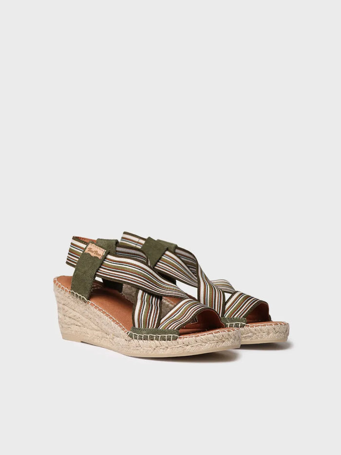 toni pons TINA - Alpargata de mujer con cuña y bandas elásticas | TINA Oferta exclusiva
