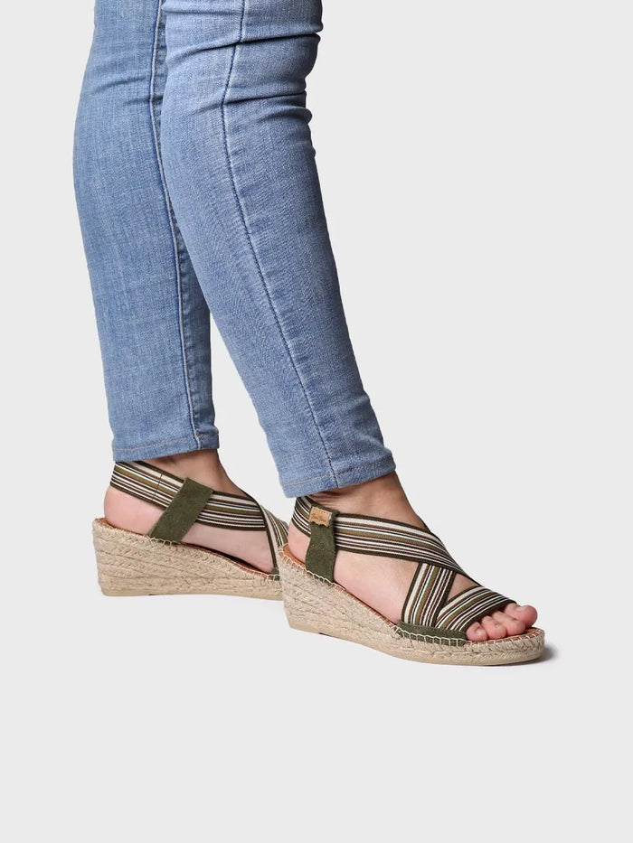 toni pons TINA - Alpargata de mujer con cuña y bandas elásticas | TINA Oferta exclusiva