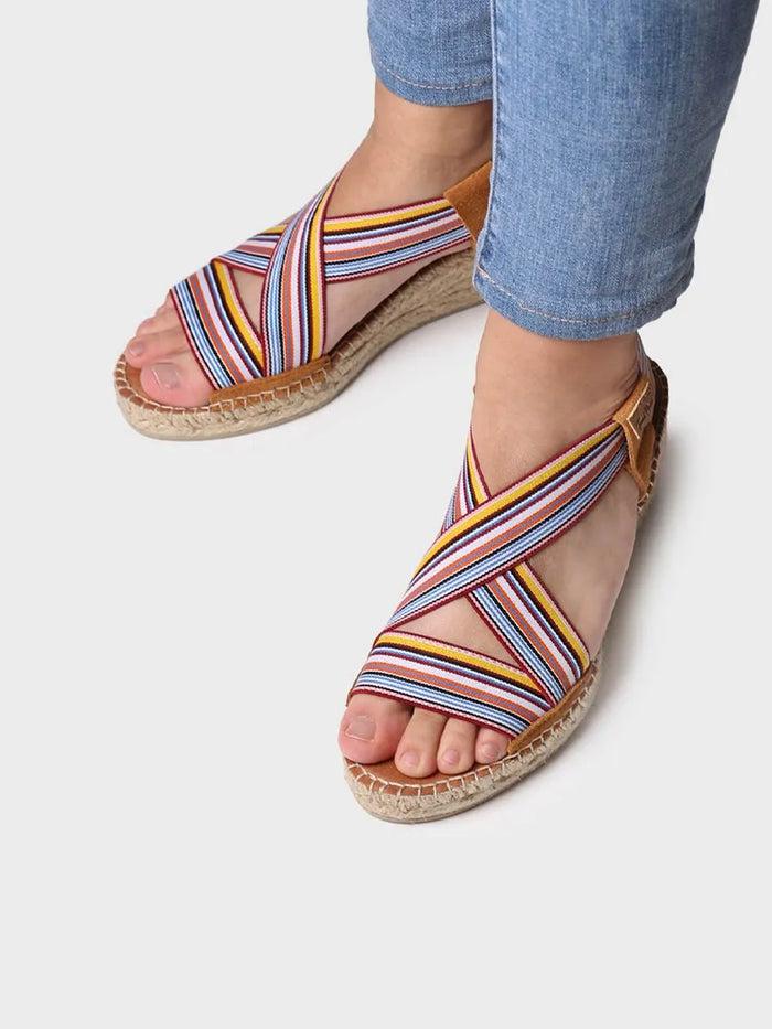 toni pons TINA - Alpargata de mujer con cuña y bandas elásticas | TINA Descuento por venta flash