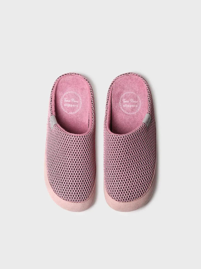 toni pons MINA-GC - Zapatilla de casa tipo zueco de mujer en rejilla | MINA-GC Gran oferta