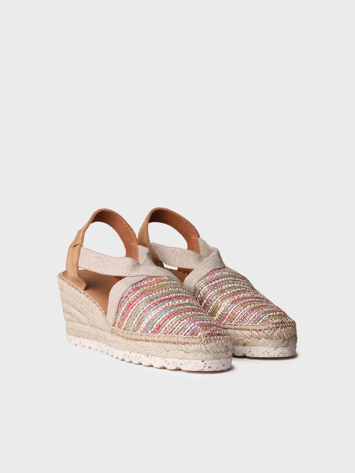 toni pons TERRA-CL - Alpargata de cuña media en tejido multicolor | TERRA-CL Rebajas de fábrica
