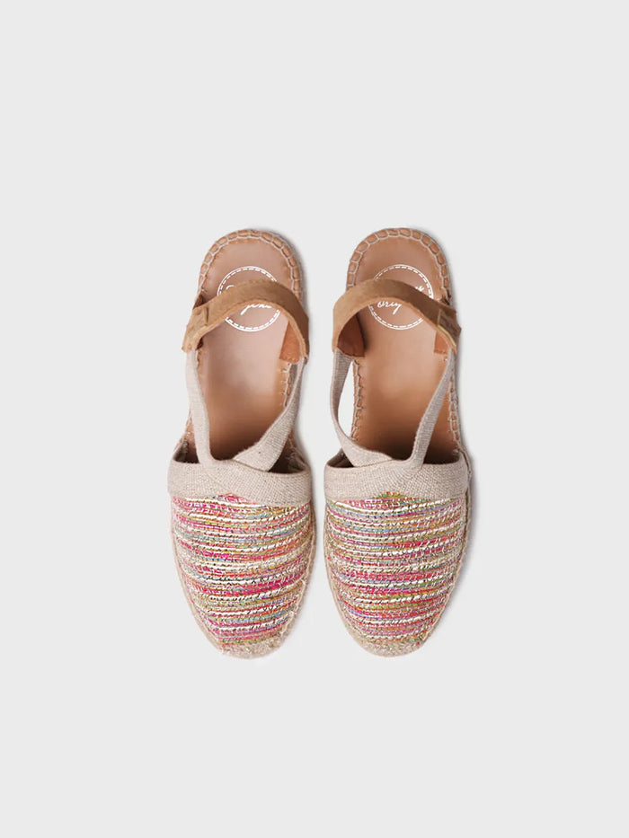 toni pons TERRA-CL - Alpargata de cuña media en tejido multicolor | TERRA-CL Rebajas de fábrica