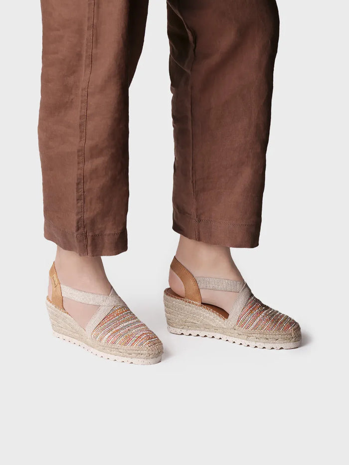toni pons TERRA-CL - Alpargata de cuña media en tejido multicolor | TERRA-CL Rebajas de fábrica