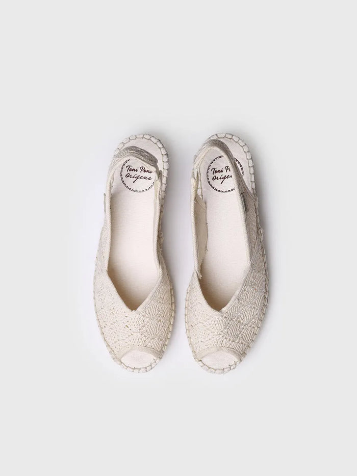 toni pons BLANCA-AD - Alpargata de cuña de yute estilo peep toe | BLANCA-AD Tienda