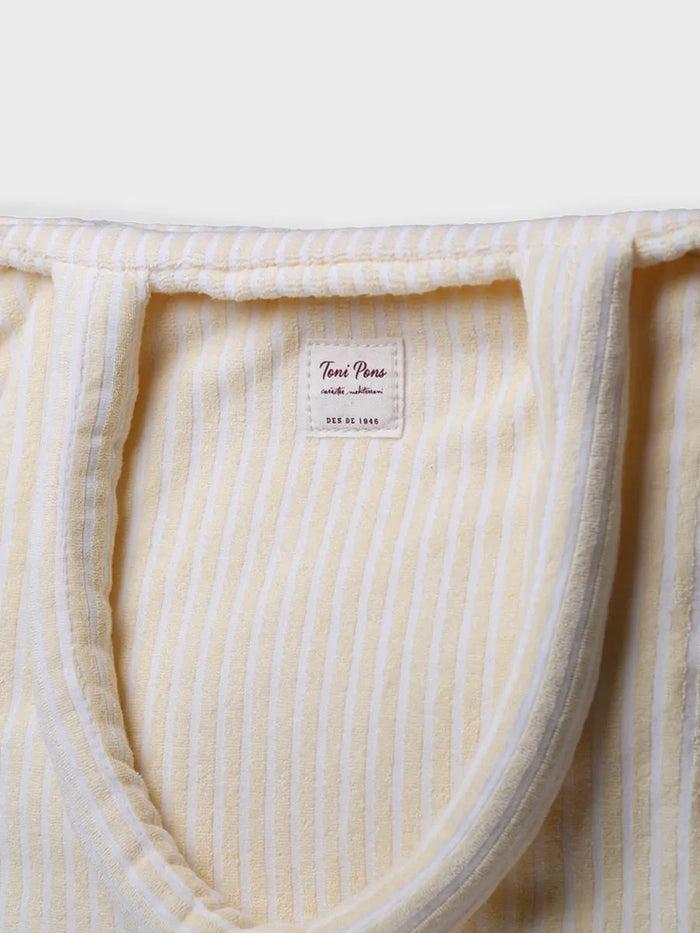 toni pons CARIOCA - Bolso shopper de mujer en tejido tipo toalla a rayas | CARIOCA Oferta especial de fábrica