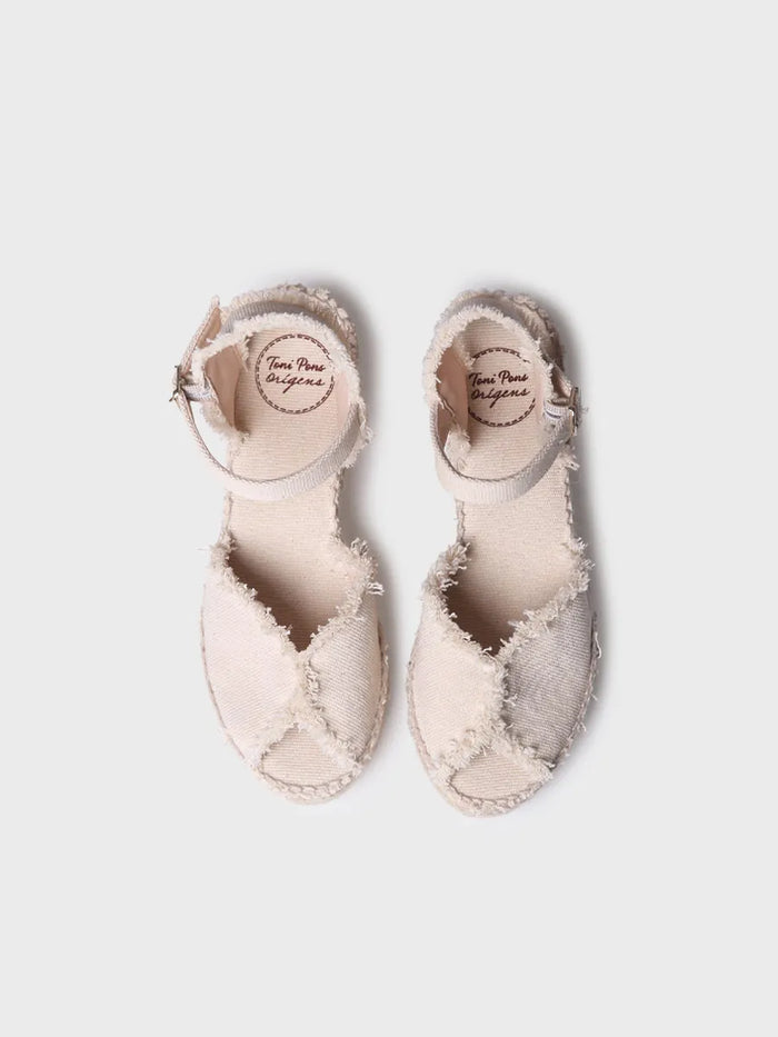 toni pons ISAURA - Alpargata de mujer con acabado deshilachado | ISAURA En oferta