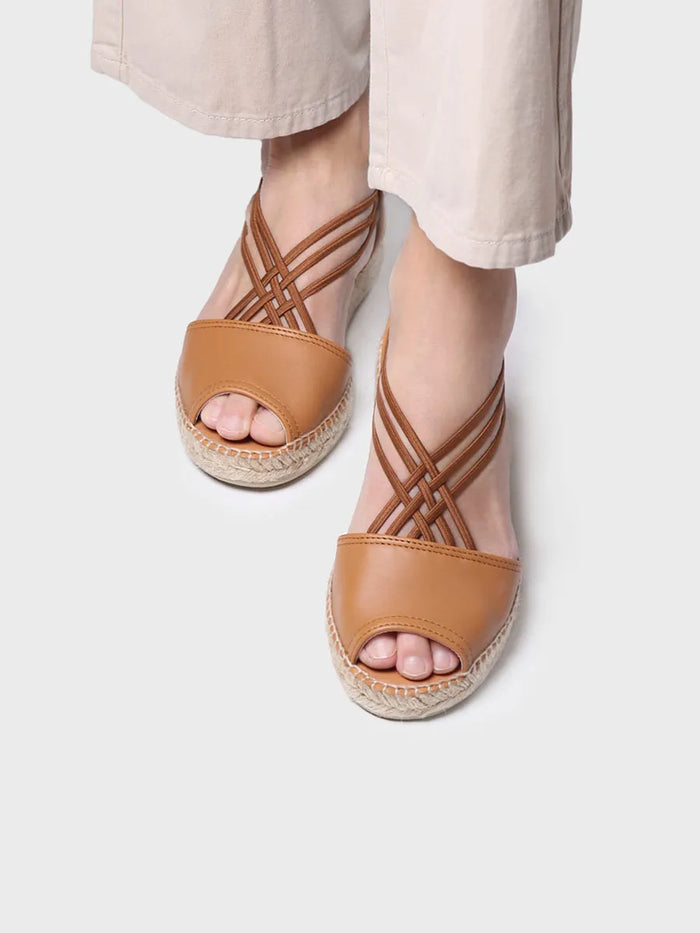 toni pons EBRE-P - Sandalia de mujer de piel con elásticos | EBRE-P Oferta exclusiva