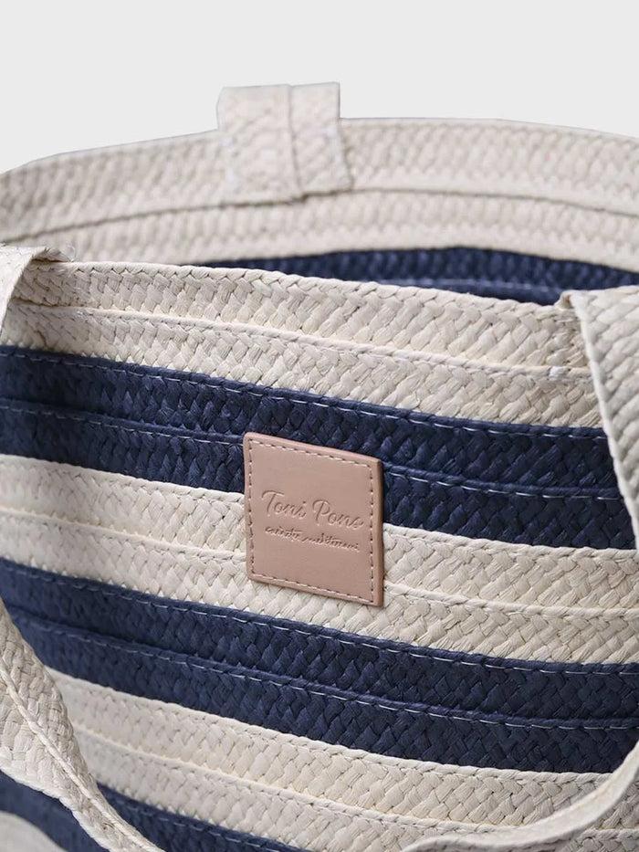 toni pons DESI - Bolso grande de mujer en rafia con rayas marineras | DESI Rebajas top