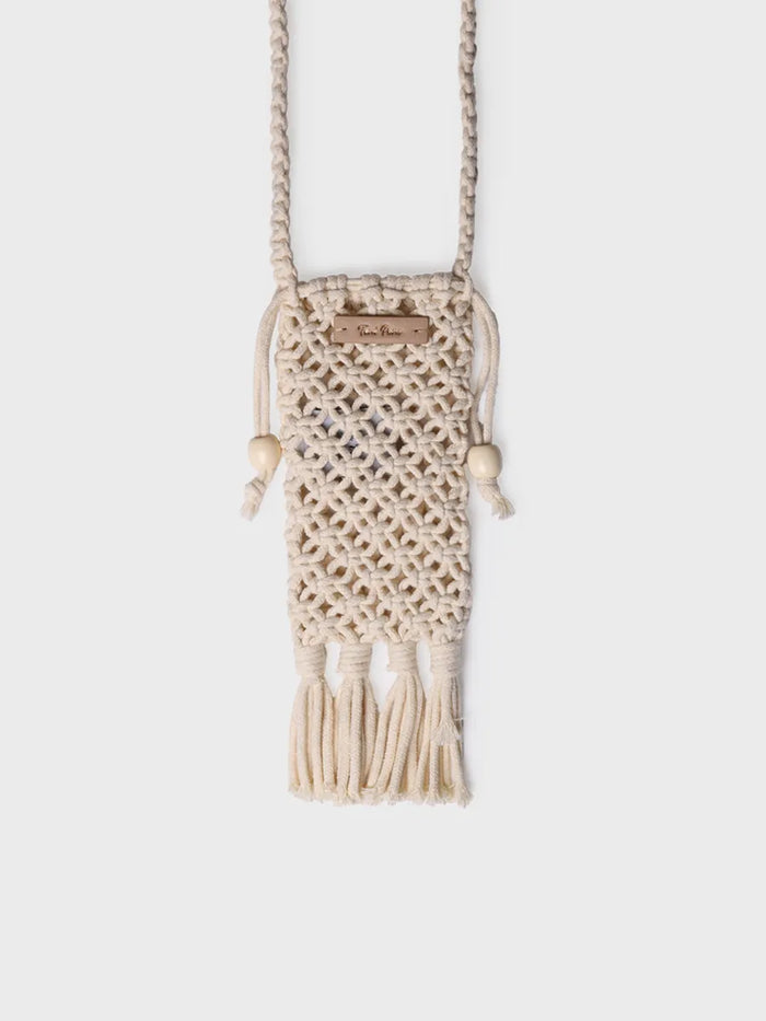 toni pons MAGALI - Bolso para móvil en crochet con flecos y cierres laterales | MAGALI Tienda