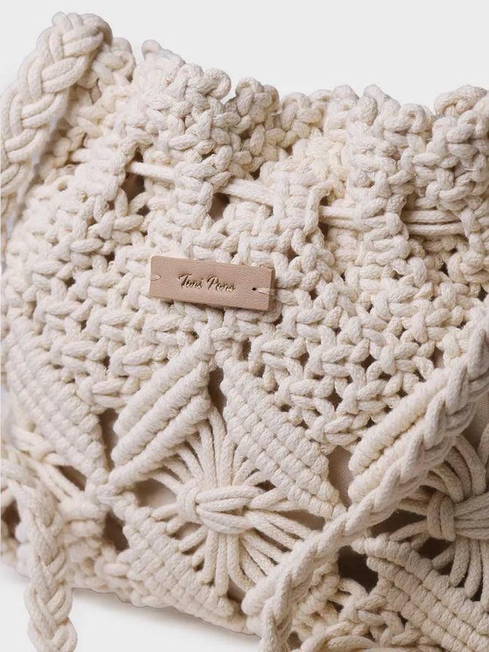 toni pons MIREIA - Bolso tipo bombonera en macramé | MIREIA Liquidación