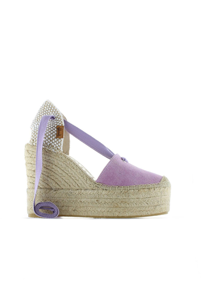 vidorreta Sandalia lona eco malva Greco Ofertas