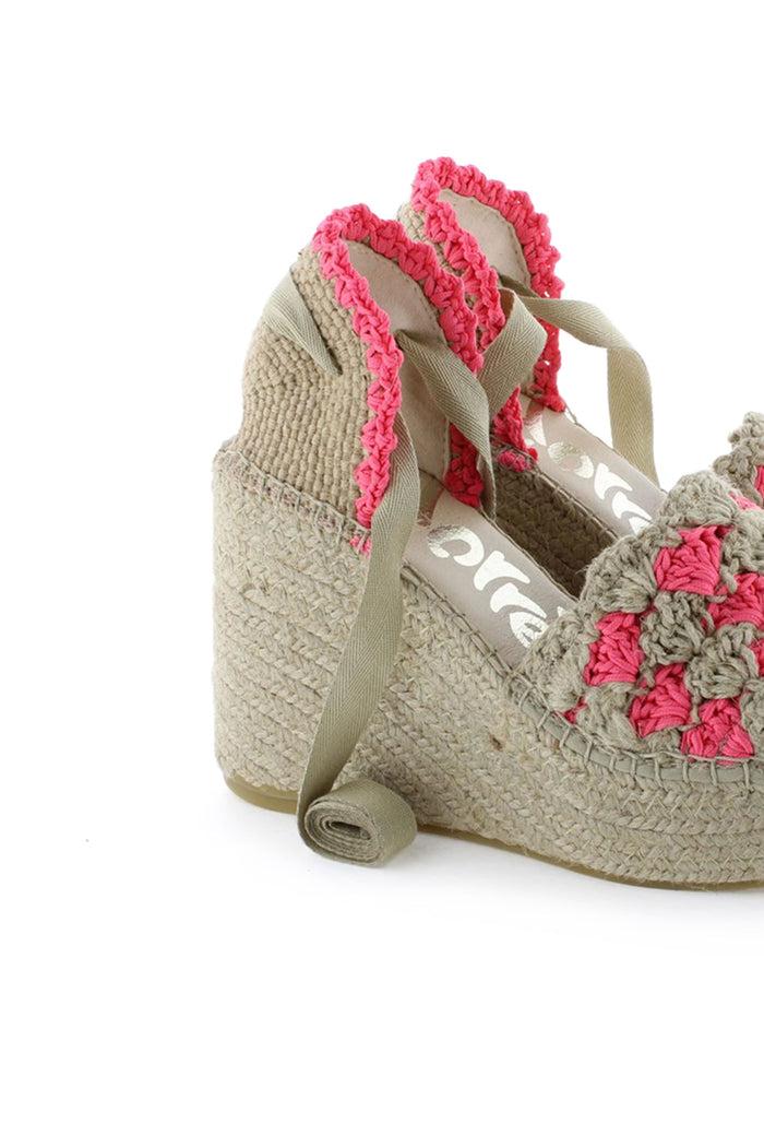 vidorreta Sandalia cintas ganchillo fluor fuxia Los más vendidos