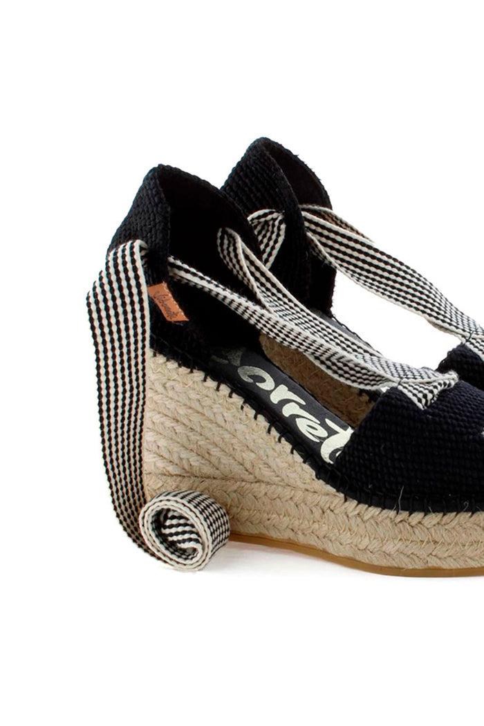 vidorreta Sandalia cintas tejido x negro Tilo 7 Tienda