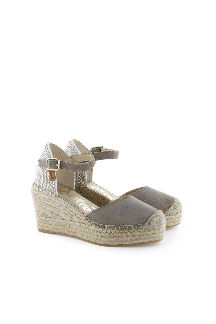 vidorreta Sandalia pico serraje taupe Tilo 5 Tienda