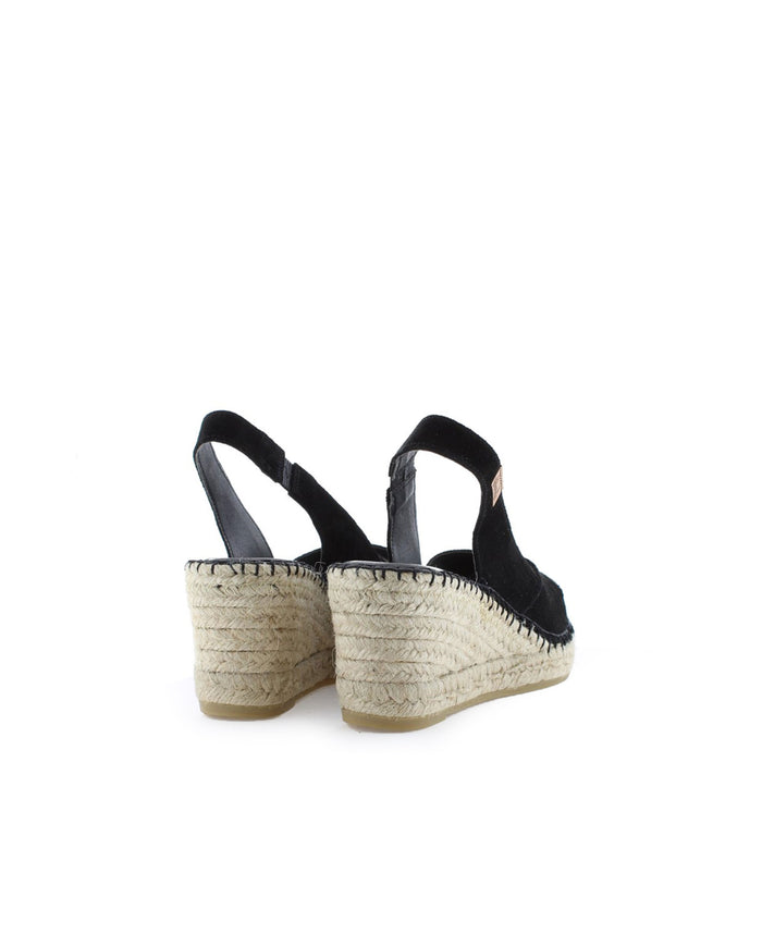vidorreta Sandalia en serraje negro Clavel Rebajas online