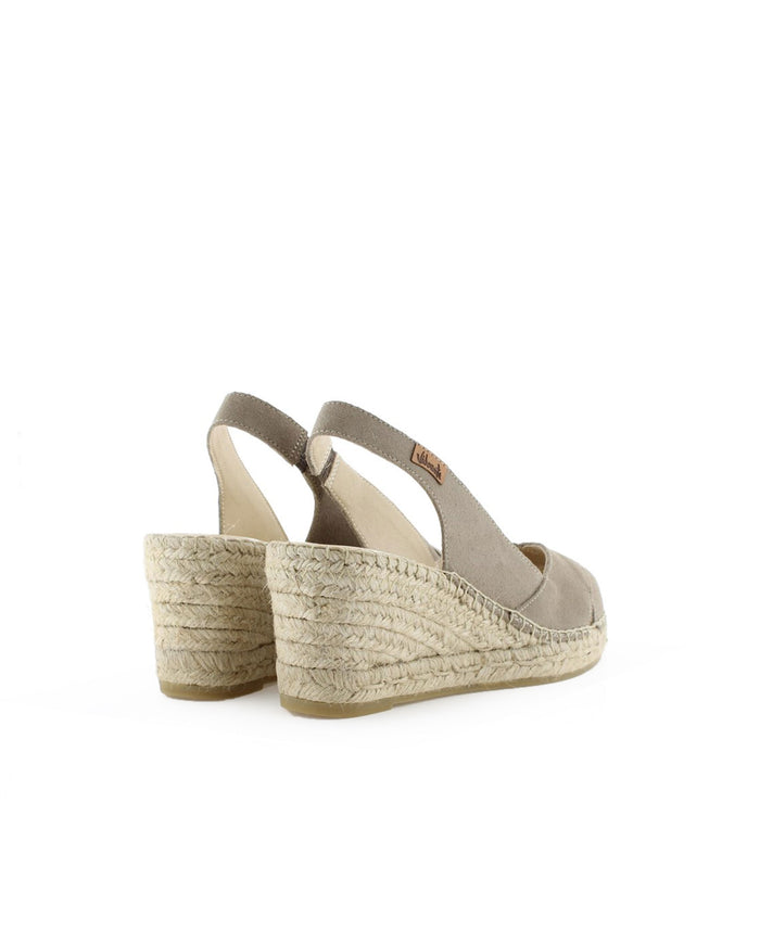 vidorreta Sandalia en serraje taupe Clavel Rebajas top