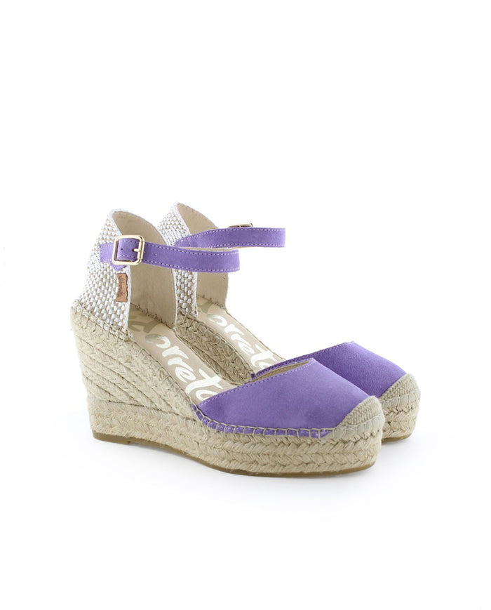 vidorreta Sandalia en serraje lavanda Tilo 7 Precio ultrabajo