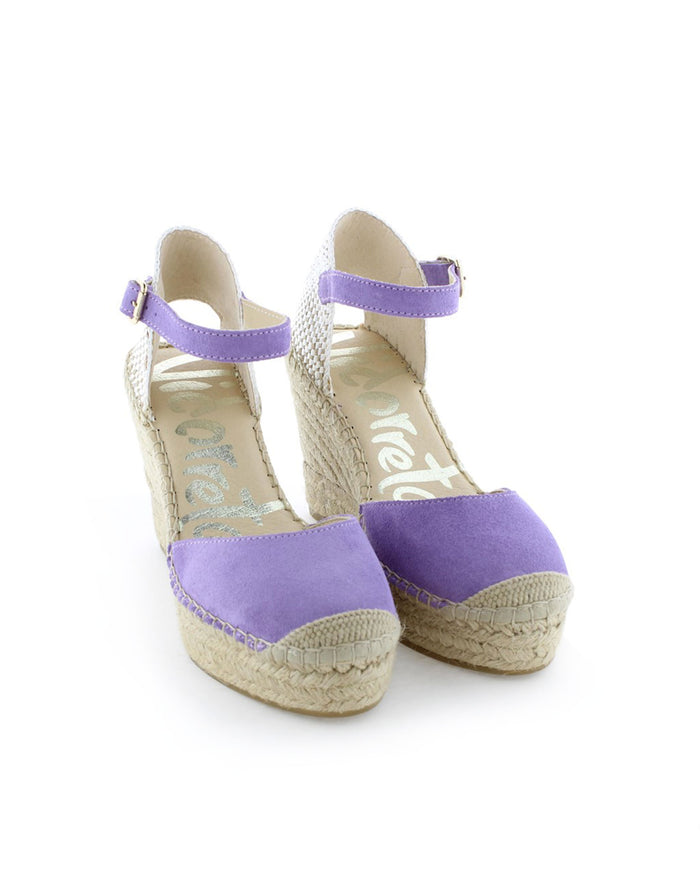 vidorreta Sandalia en serraje lavanda Tilo 7 Precio ultrabajo