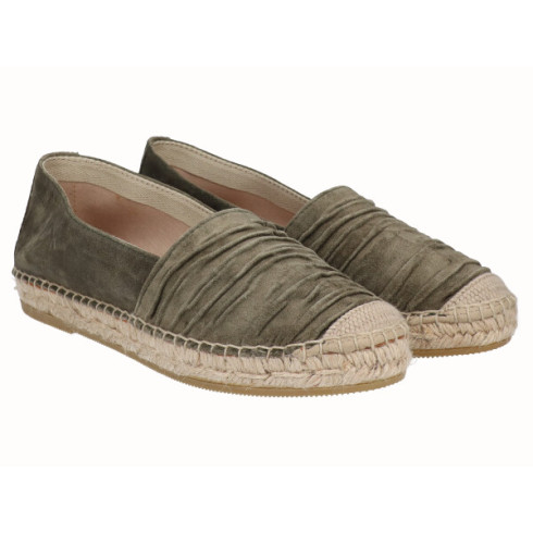 viguera Alpargata Plana Cásica Yute Piel Kaki Los más vendidos