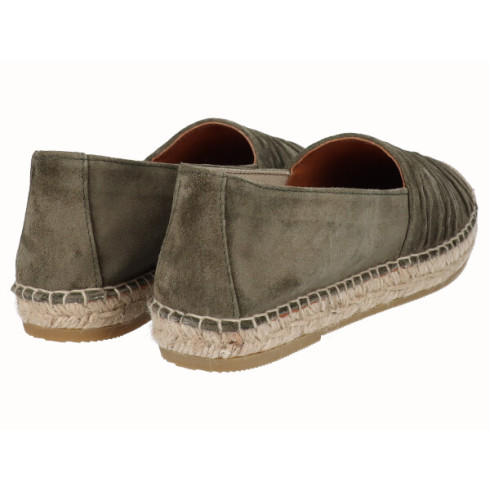 viguera Alpargata Plana Cásica Yute Piel Kaki Los más vendidos