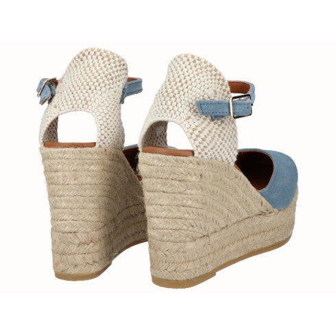 viguera Alpargata Valenciana Cuña Alta Yute Jeans Rebajas online
